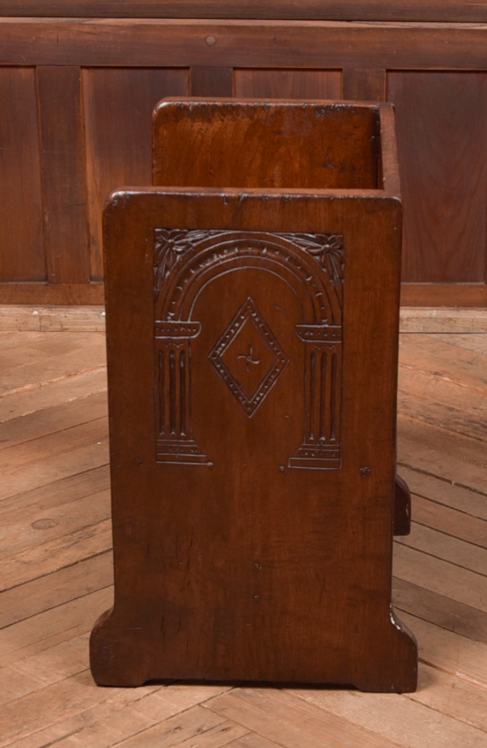 Victorian Oak Child's Hall Seat View VII