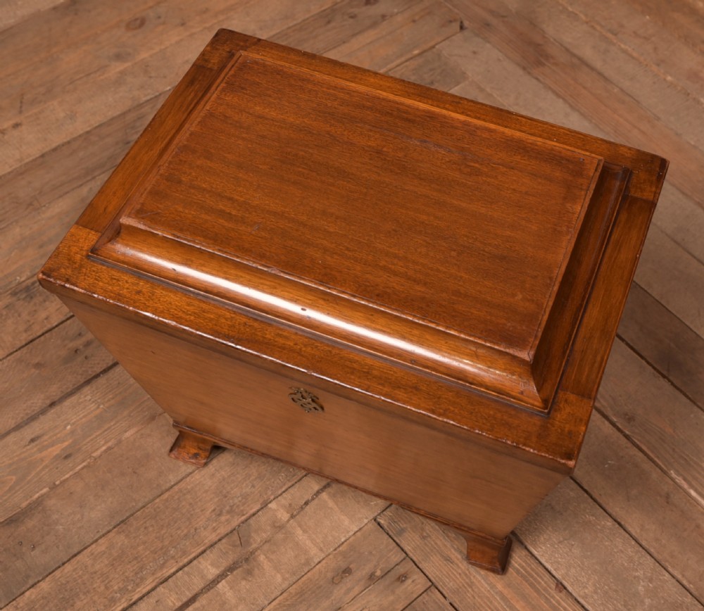 Edwardian Mahogany Sarcophagus Coal Box View II