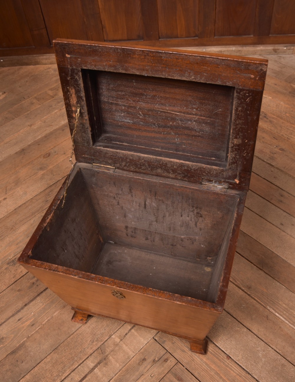 Edwardian Mahogany Sarcophagus Coal Box View VII