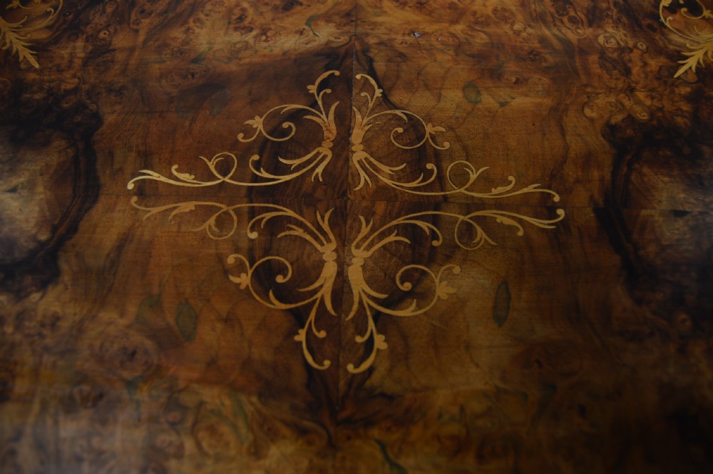 Victorian Walnut Work Table View XVI