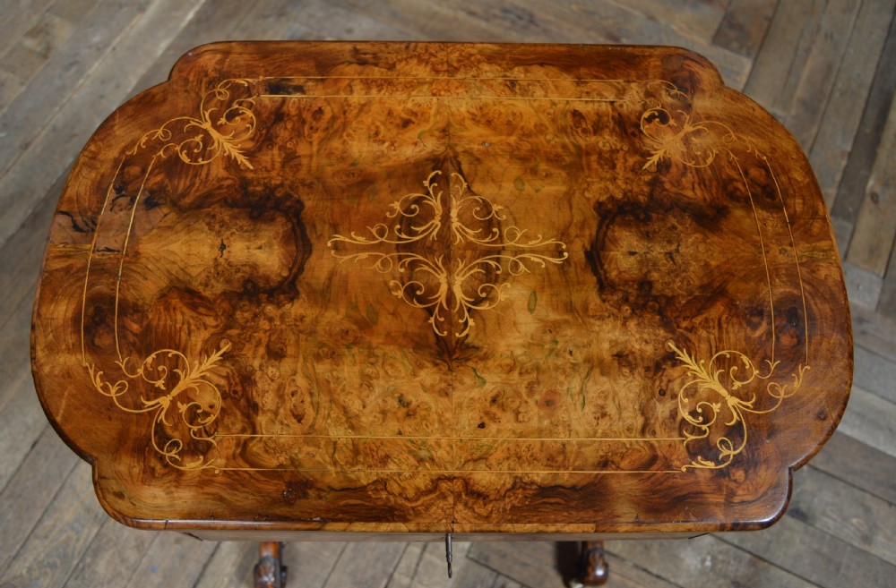 Victorian Walnut Work Table View XXIV