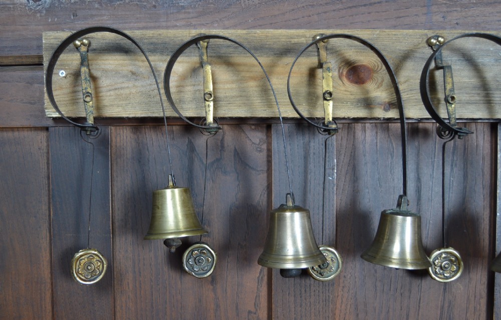 Set of 7 Victorian Brass Servant Bells View IV