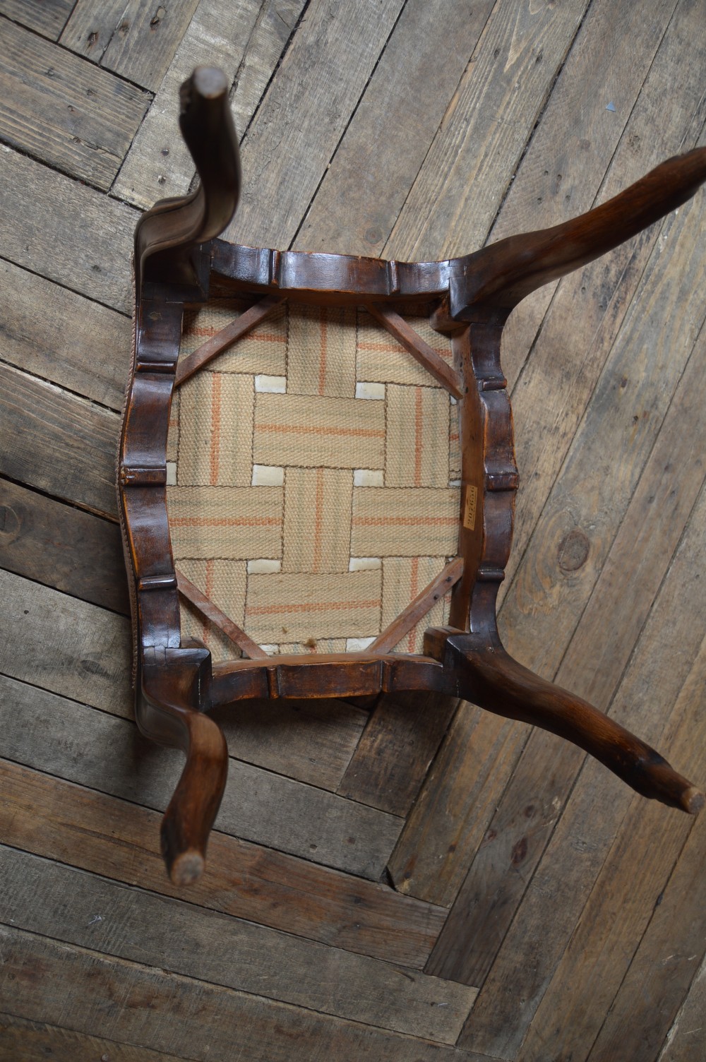 Victorian French Walnut Stool View VII