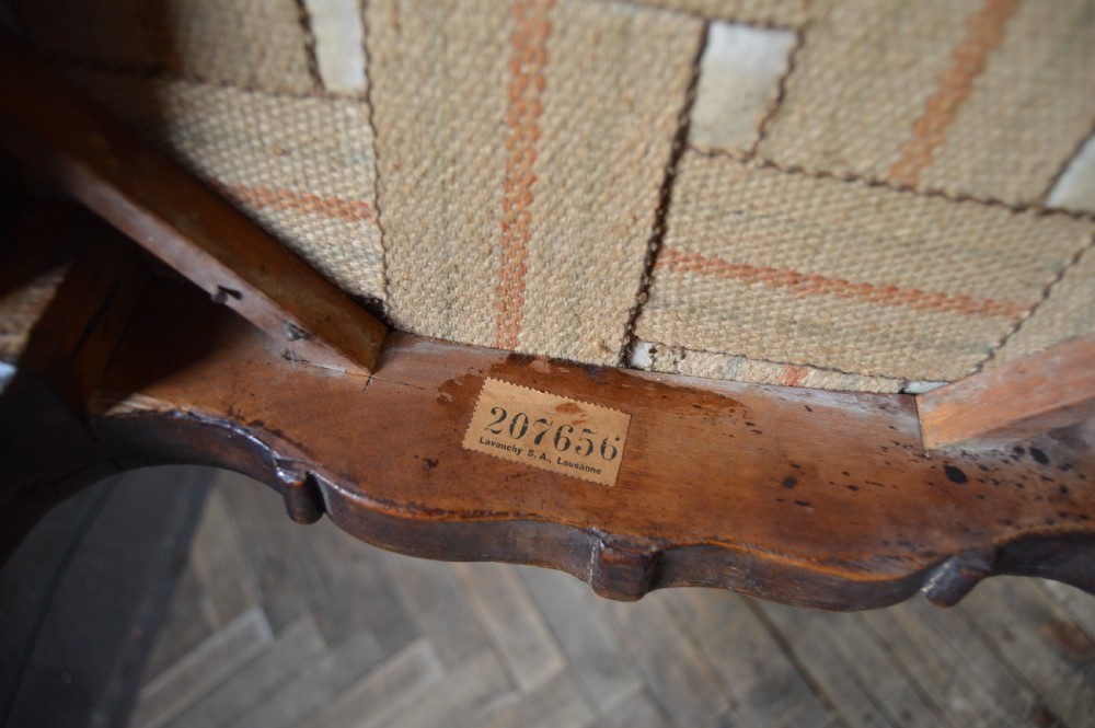 Victorian French Walnut Stool View VIII