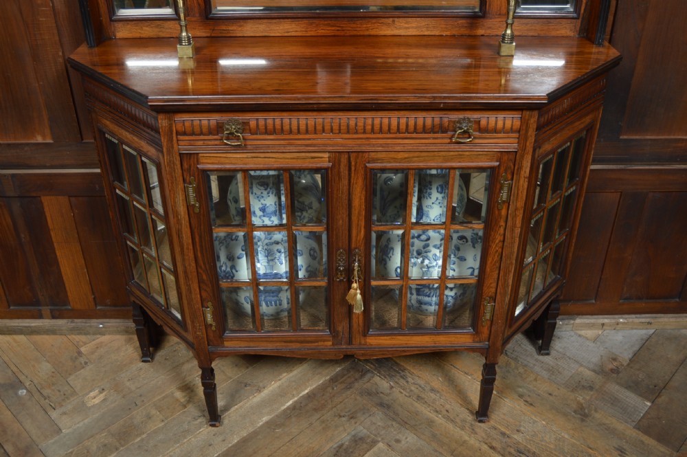 Edwardian Rosewood Side Cabinet View XI
