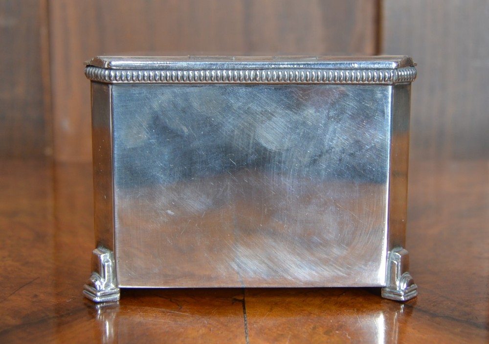 Edwardian EPNS Tea Caddy