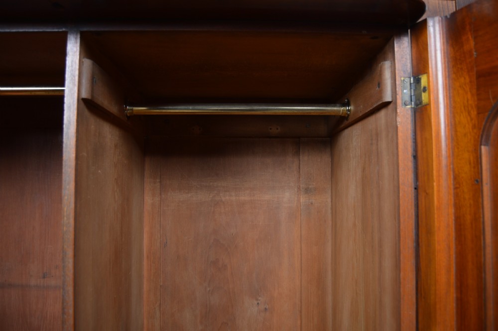 Victorian Mahogany 3 Door Wardrobe View VII