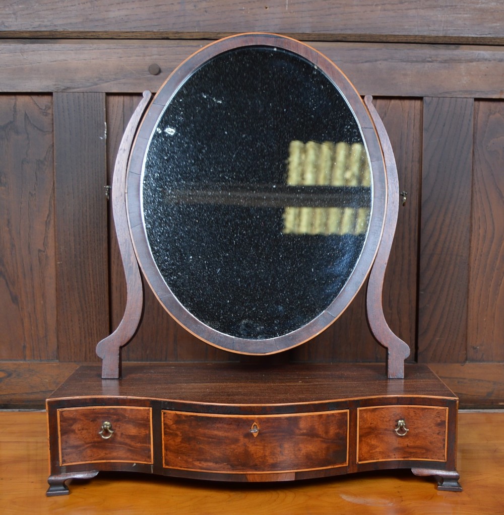 Georgian Mahogany Cheval Mirror