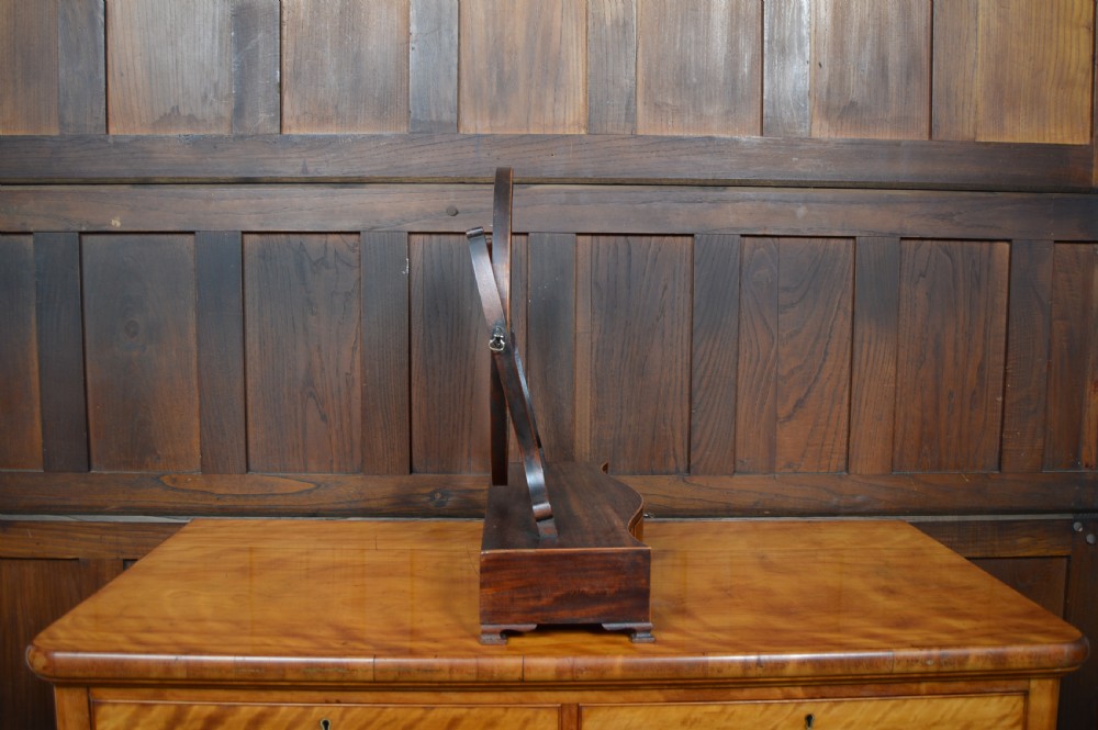Georgian Mahogany Cheval Mirror View III