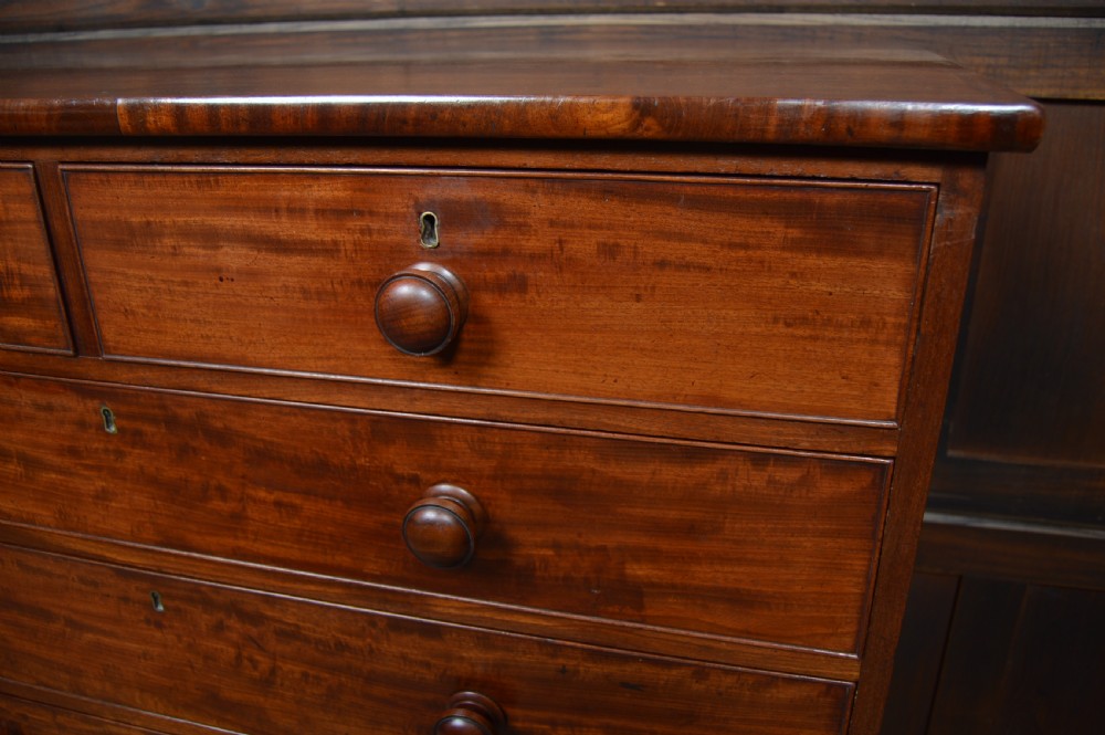 Early Victorian Mahogany Chest of Drawers View X