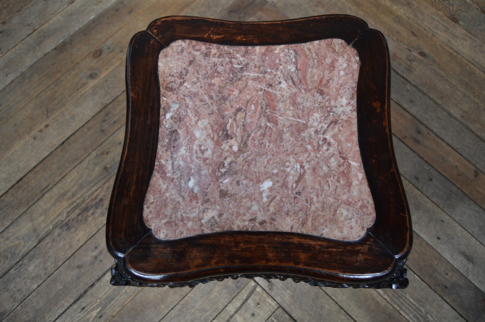Chinese Marble Top Table/ Plant Stand View VI