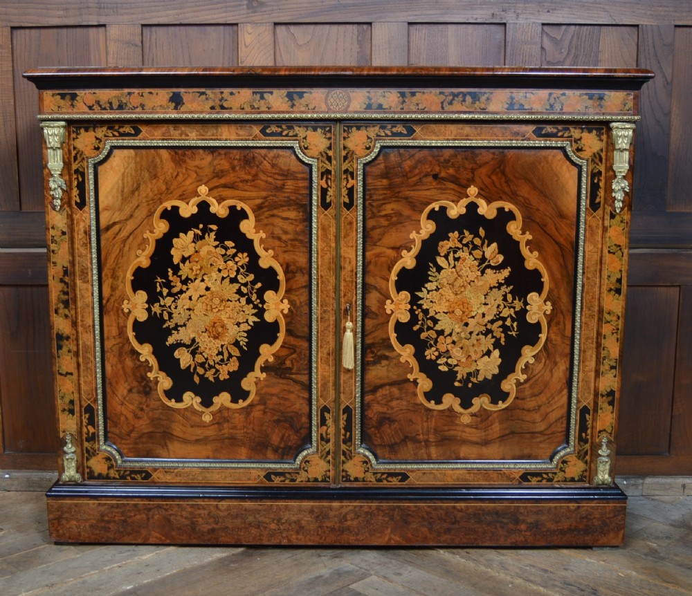 Victorian Walnut 2 door Pier Cabinet