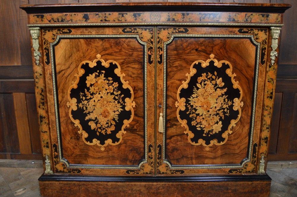 Victorian Walnut 2 door Pier Cabinet View VII