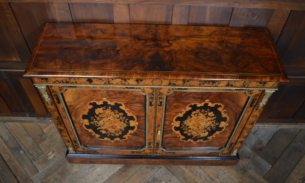 Victorian Walnut 2 door Pier Cabinet View VIII