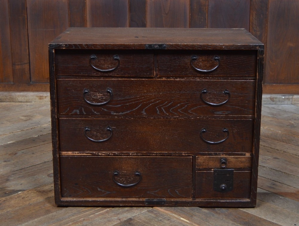 Japanese Elm Wood Tansu Chest