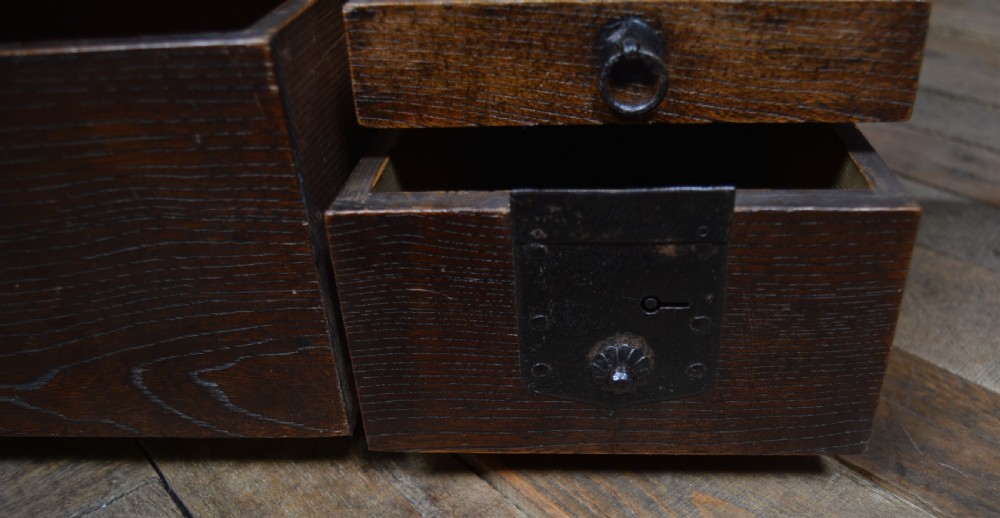 Japanese Elm Wood Tansu Chest View VIII