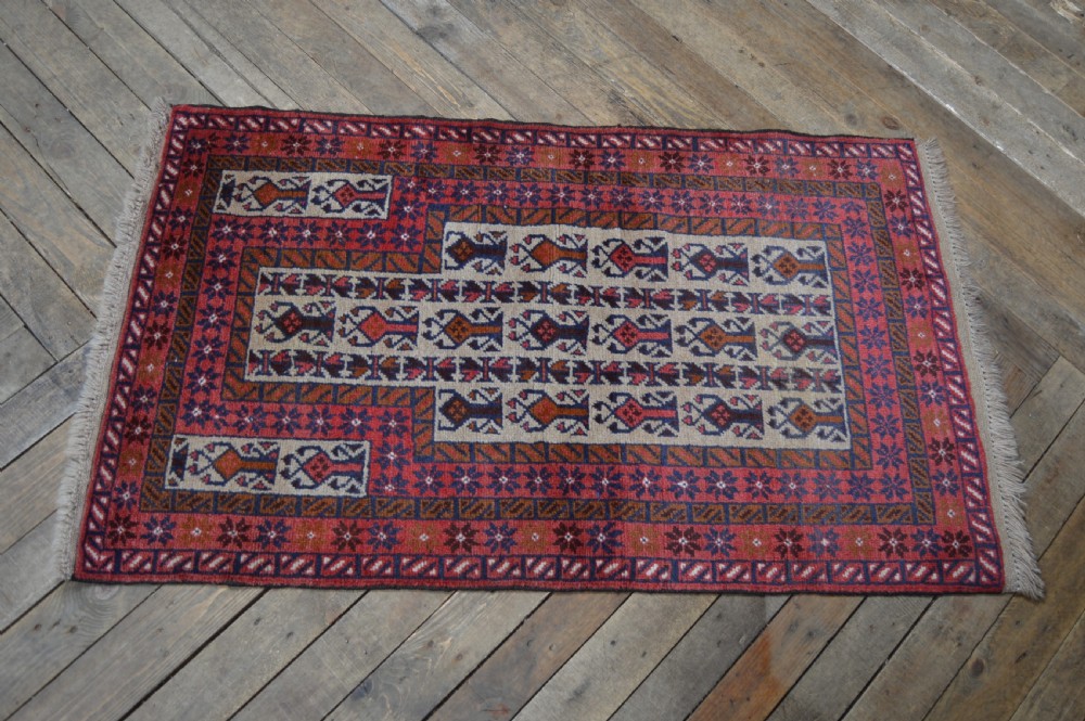 Antique Hand Woven Wool Rug View IV
