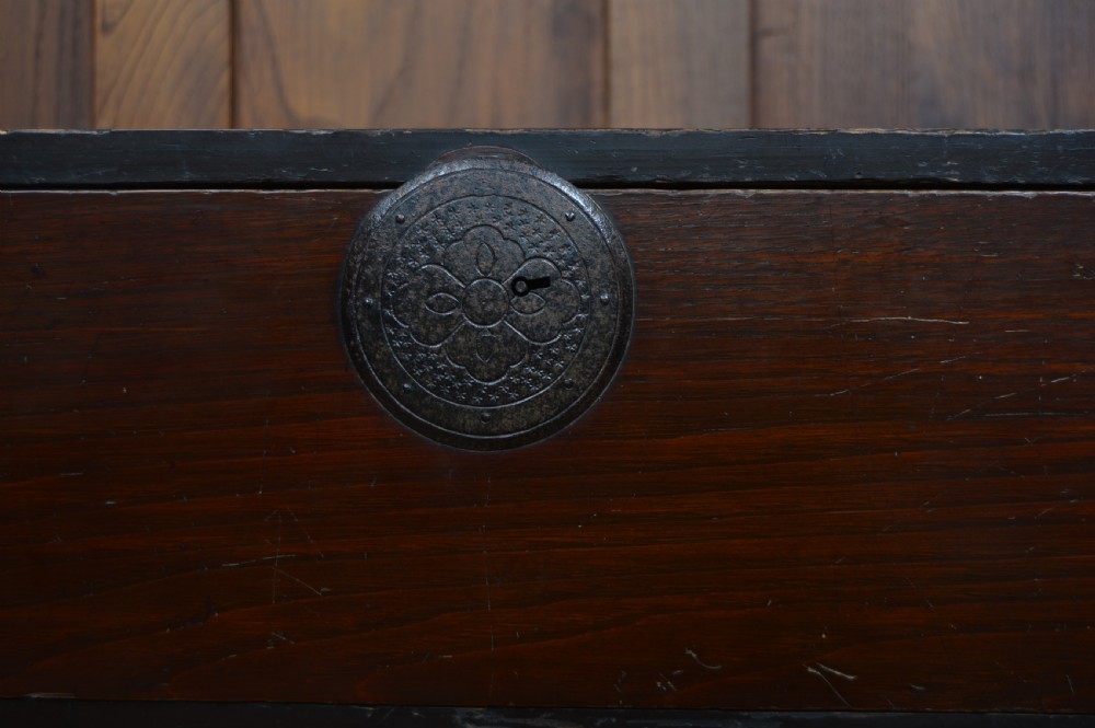 Japanese Elm Wood Tansu Chest View XI