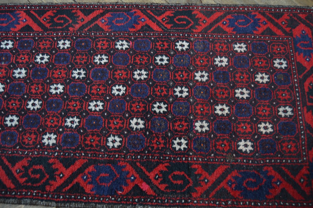 Antique Hand Woven Woollen Runner View IV