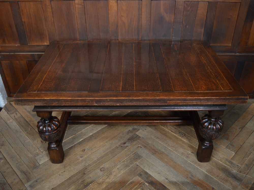 Edwardian Oak Pull- Out Table View IX