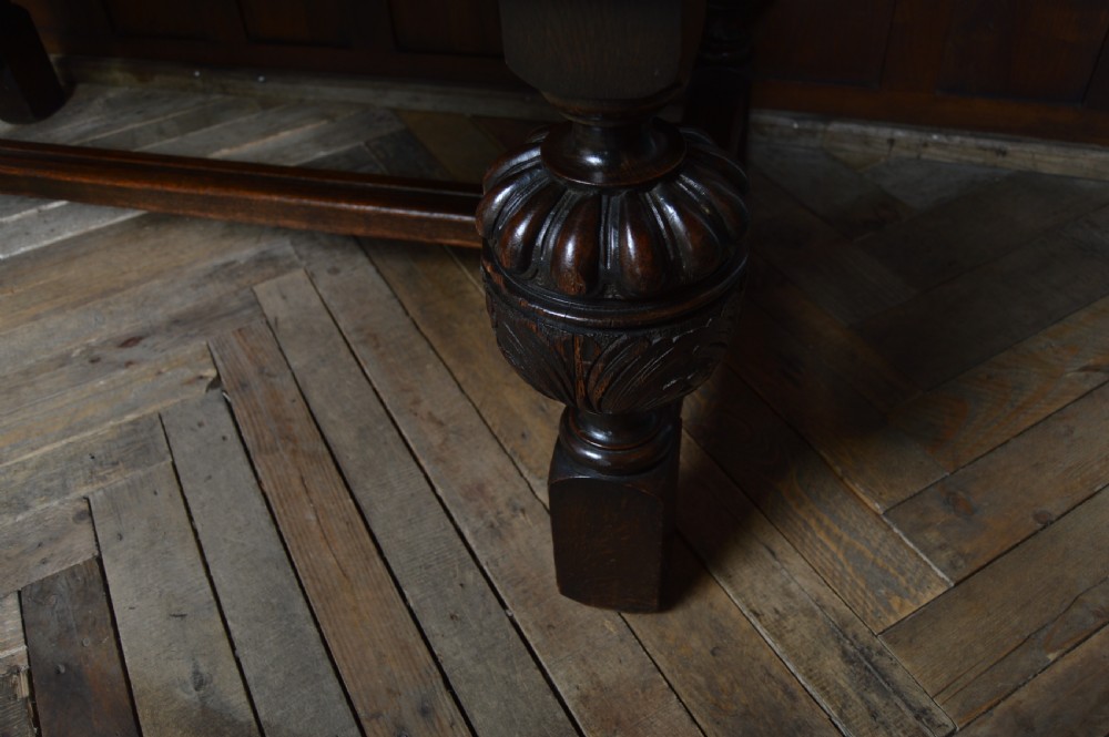 Edwardian Oak Pull- Out Table View XIV