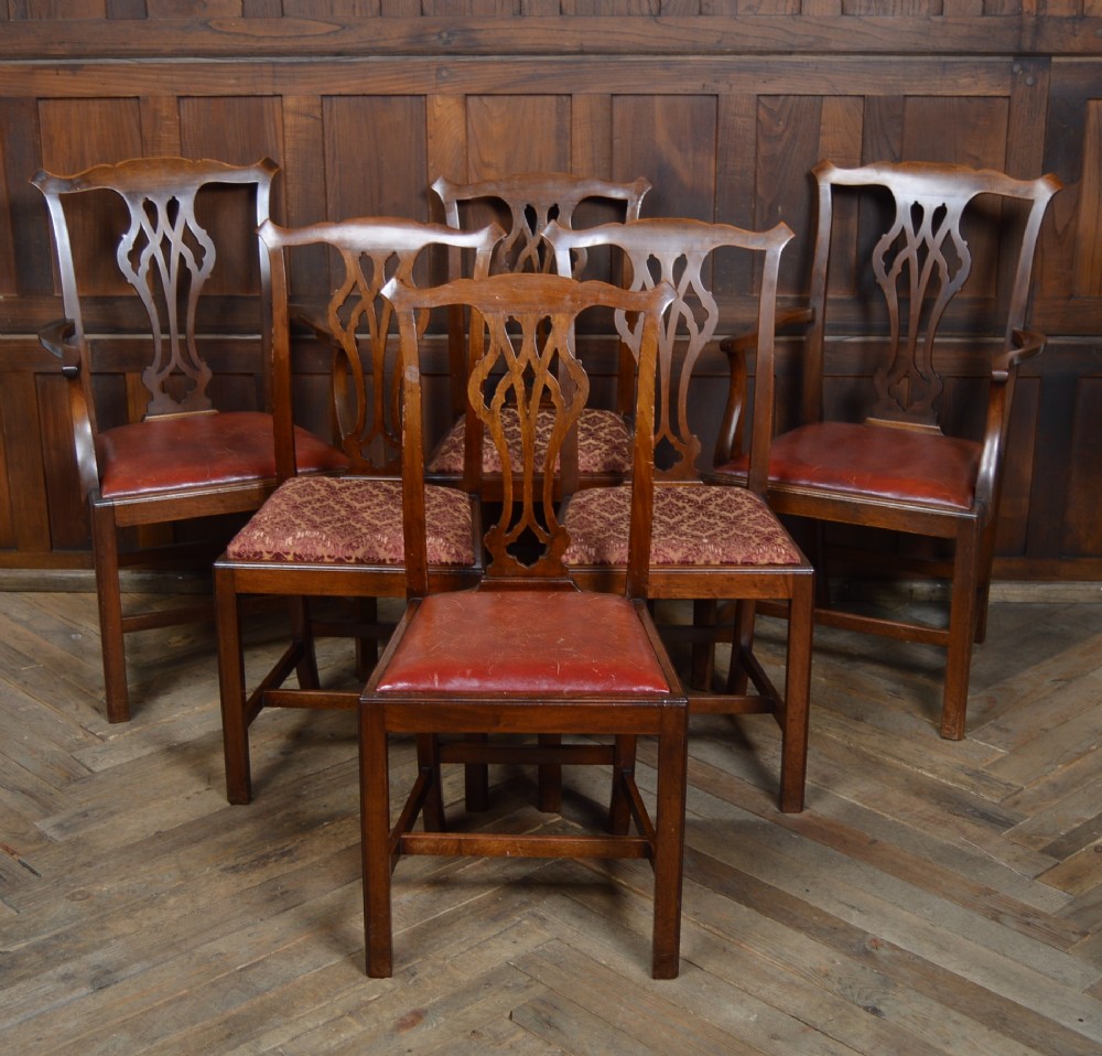 Set of 6 Georgian Mahogany Chairs