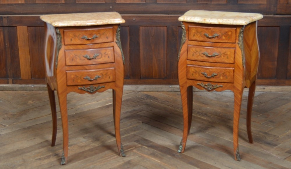 Pair of French Style Bedside Drawers