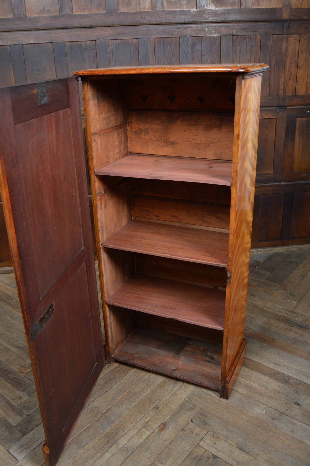Victorian Satin Birch Cupboard                         View III