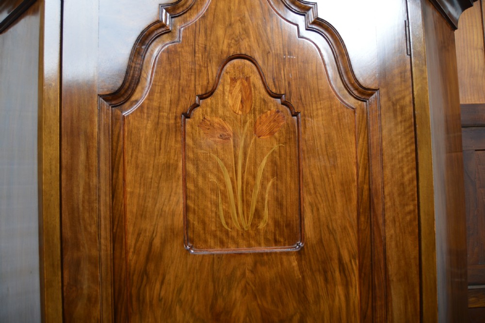 Art Nouveau Walnut Corner Robe View V