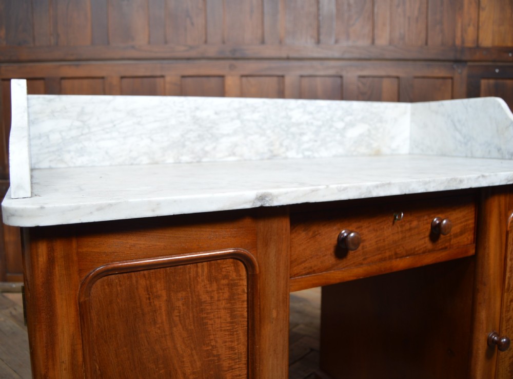 Victorian Marble Top Mahogany Wash Stand View VI