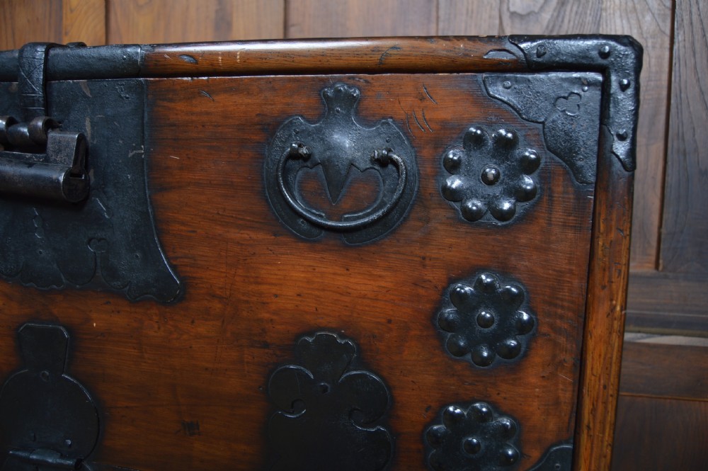 Korean Elm Wood Marriage Chest View IX