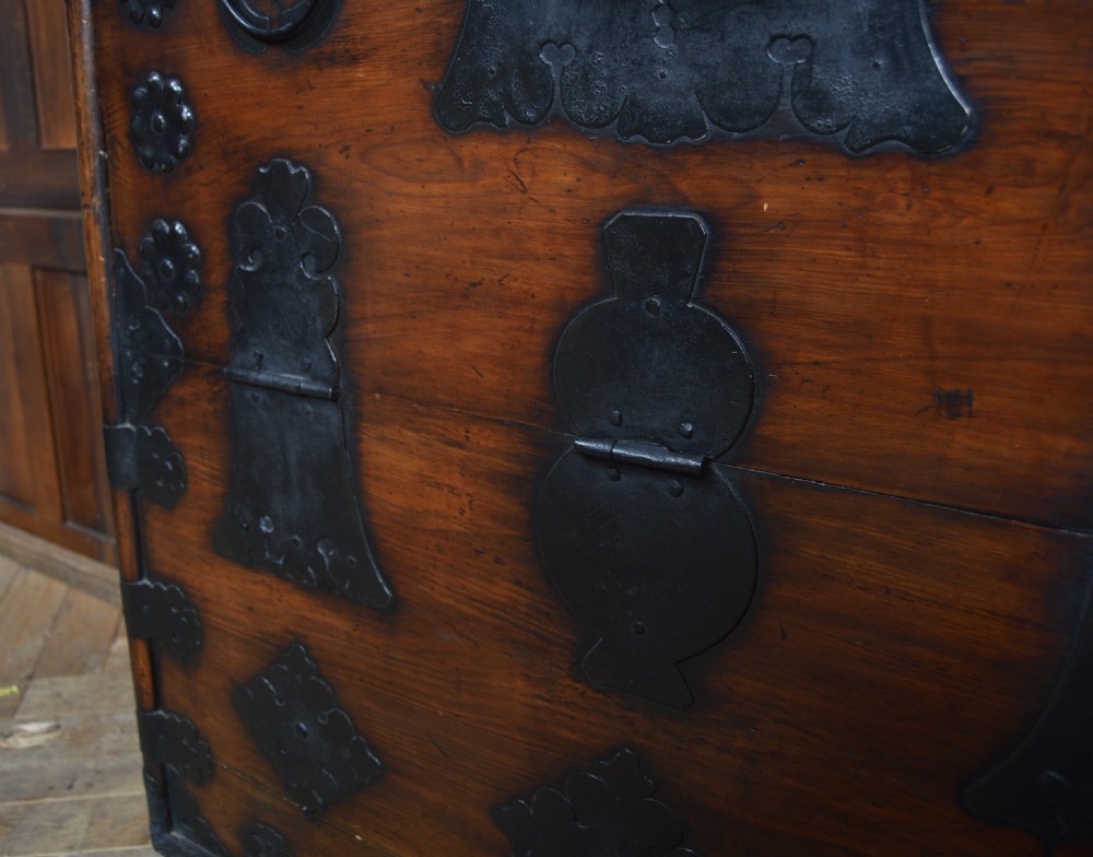 Korean Elm Wood Marriage Chest View XII