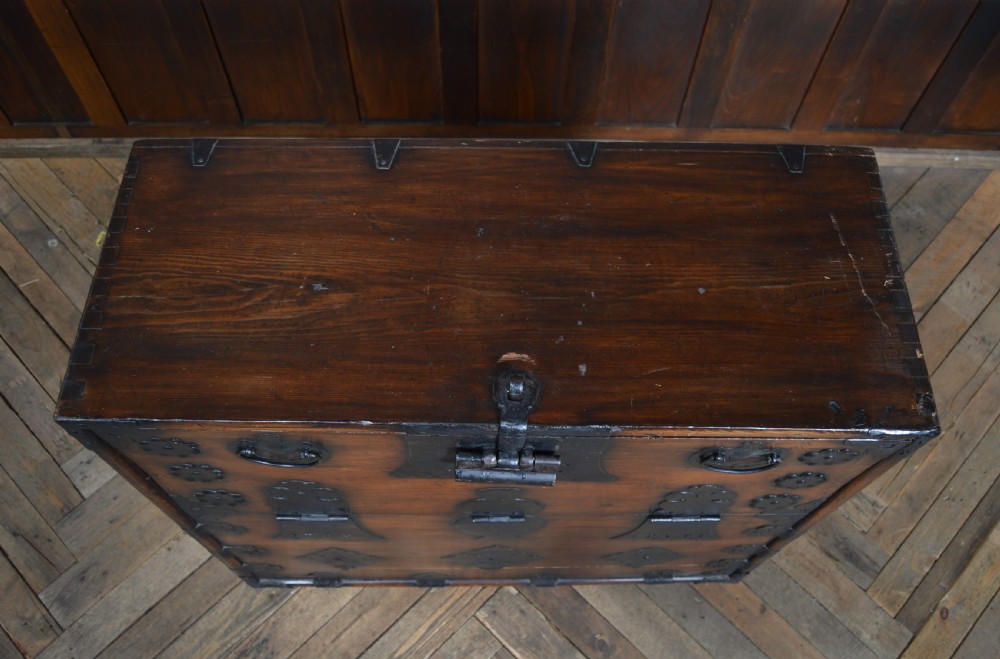 Korean Elm Wood Marriage Chest View XVI