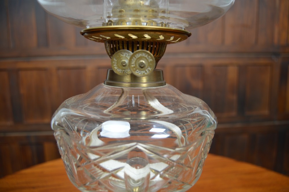 Victorian Brass Paraffin Lamp View IV