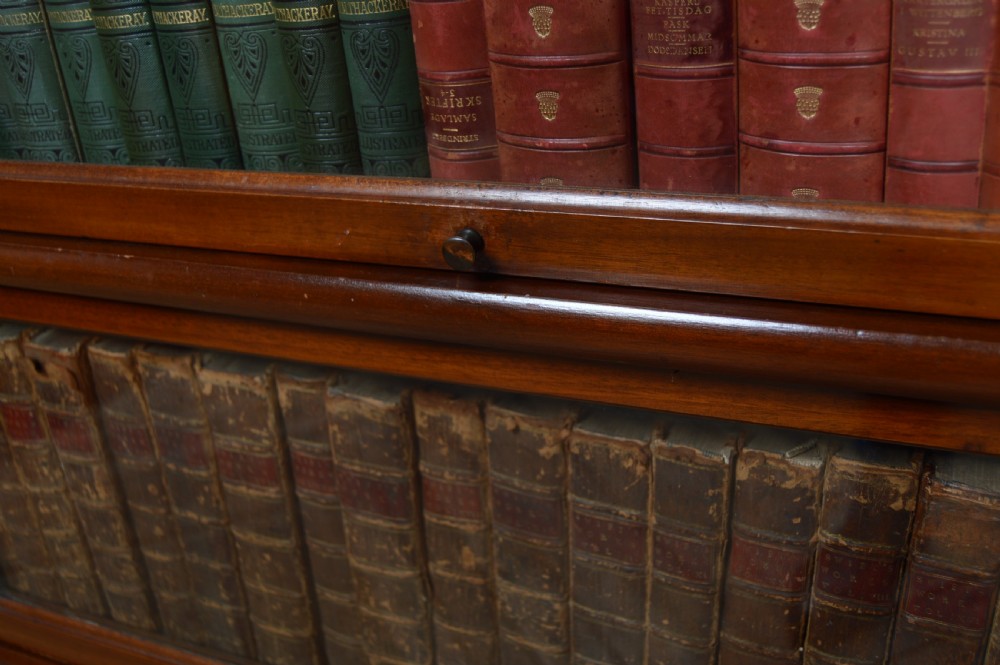 Edwardian Globe Wernicke 3 Sectional Bookcase View XII