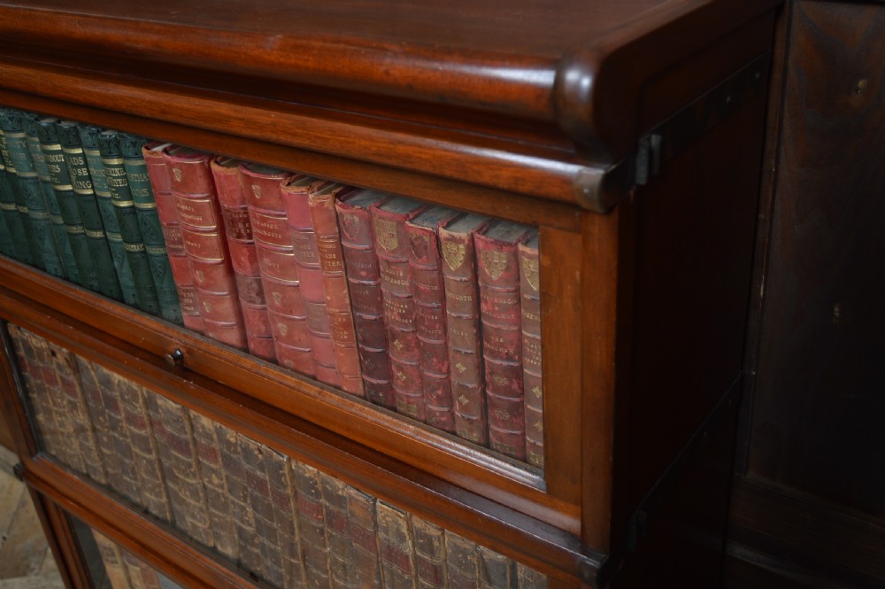 Edwardian Globe Wernicke 3 Sectional Bookcase View XIV