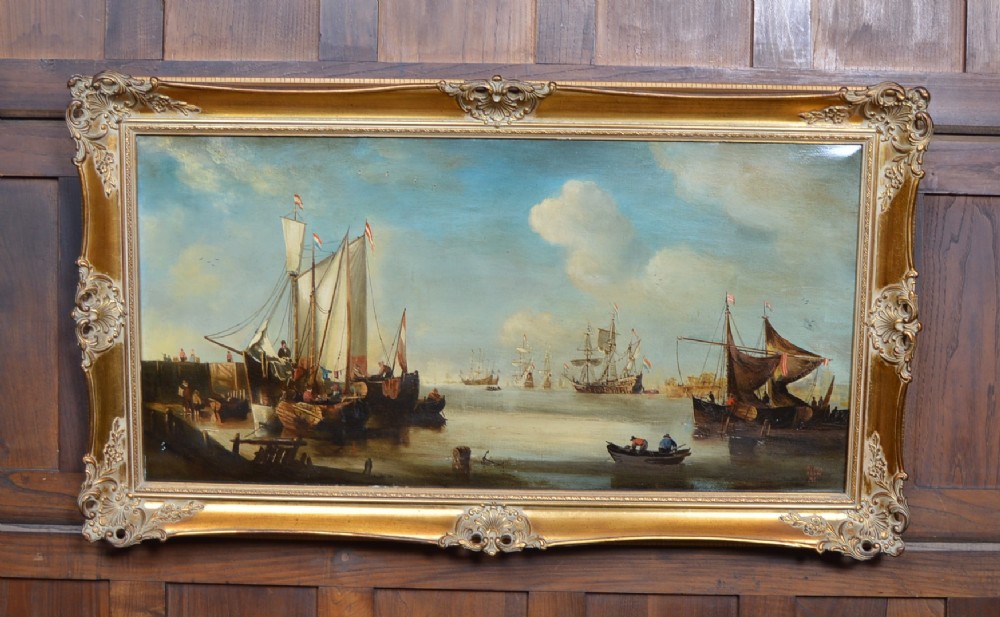  RIMA RRSM NF Dutch Harbour Scene Painting