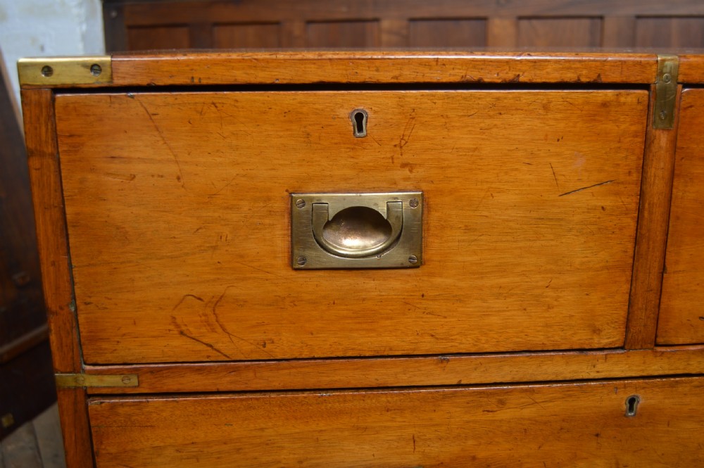 Victorian Mahogany Campaign Chest View V