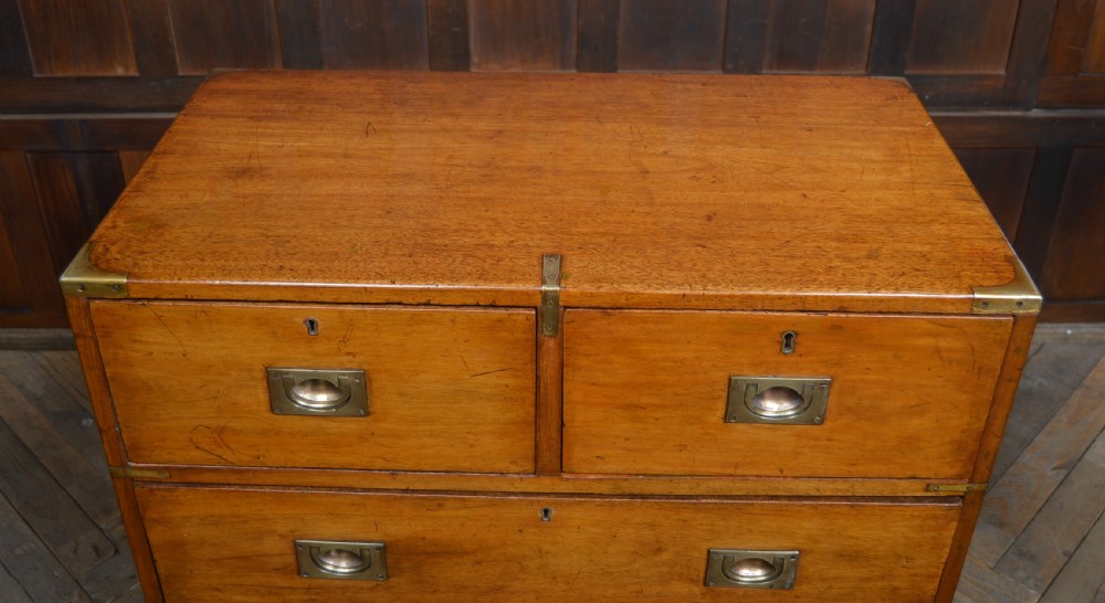 Victorian Mahogany Campaign Chest View XII