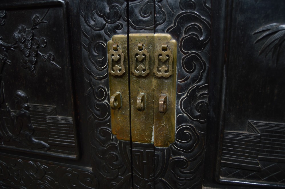 Chinese Ebonised Display Cabinet View VI