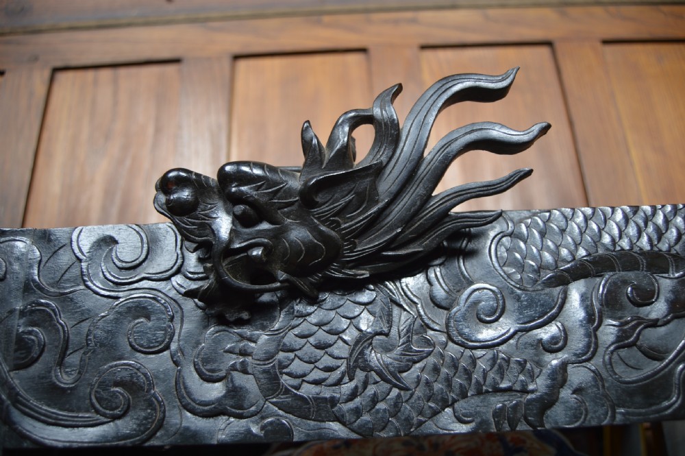Chinese Ebonised Display Cabinet View XI