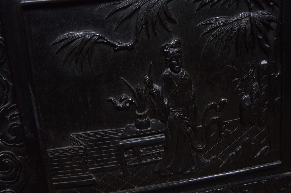 Chinese Ebonised Display Cabinet View XXVIII