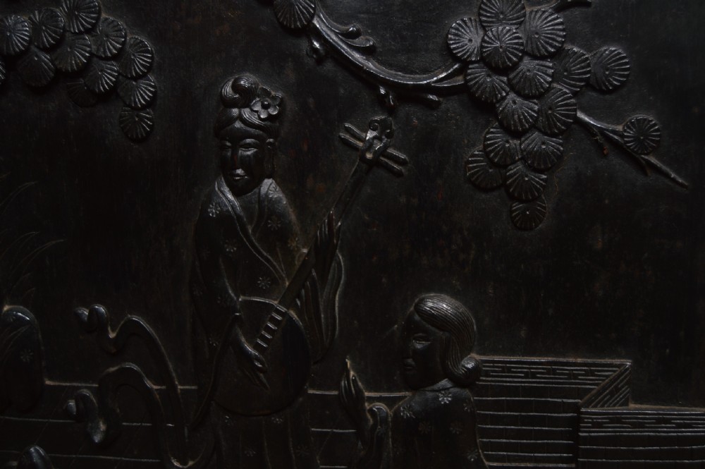 Chinese Ebonised Display Cabinet View XXX