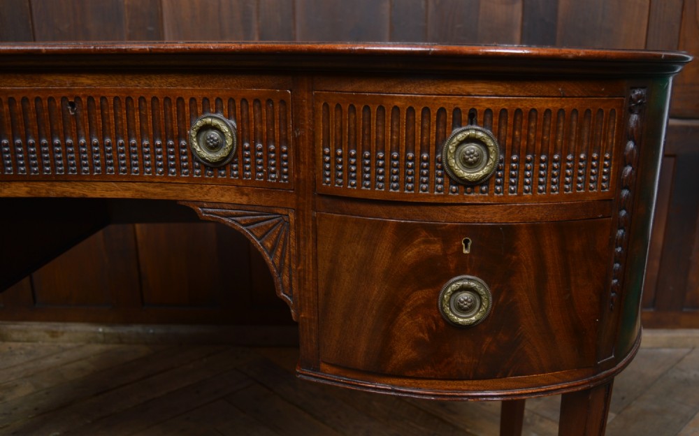 Edwardian Freestanding Kidney Shaped Desk View VII