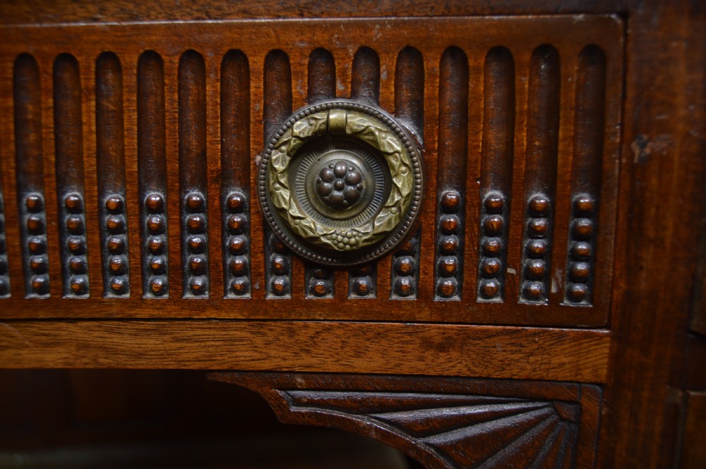 Edwardian Freestanding Kidney Shaped Desk View VIII