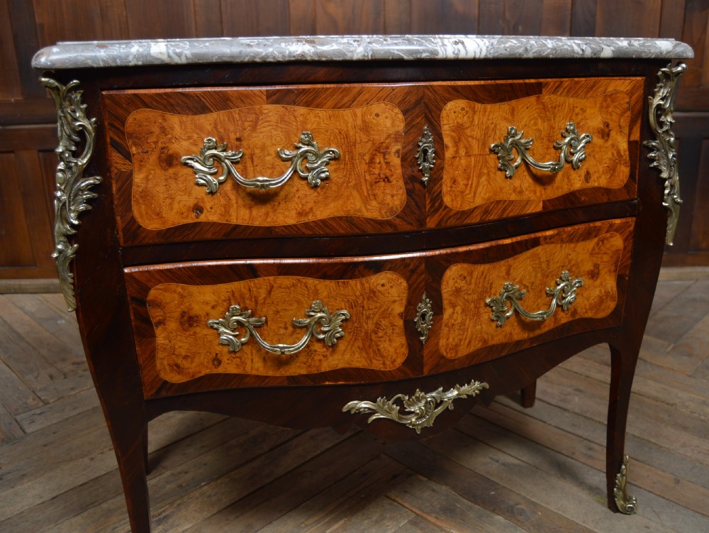 Marble Top Bombe Chest of Drawers View III