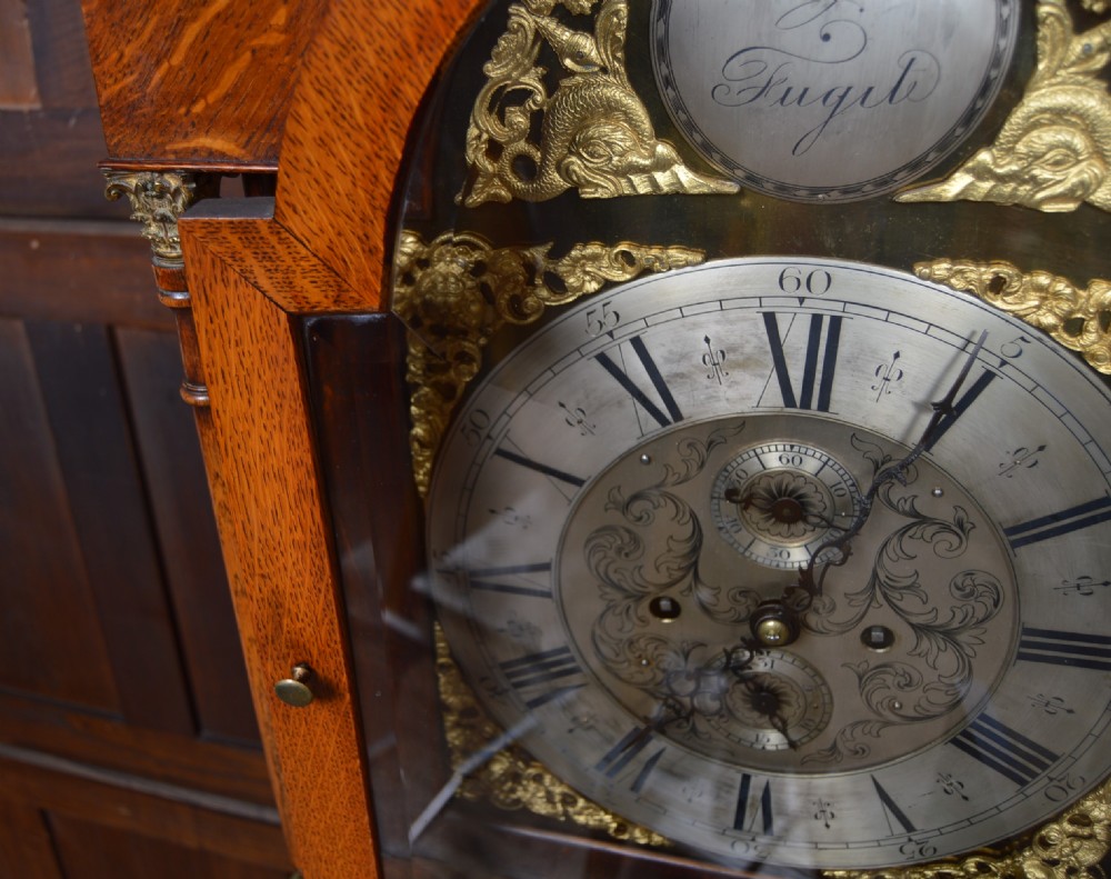 Victorian Oak Grandfather Clock View VIII