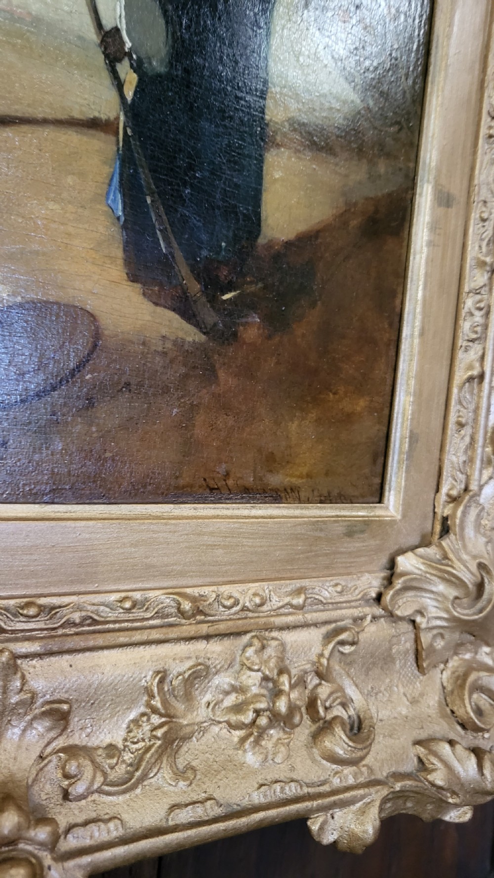 H J Johnson Oil on Board Painting View VIII