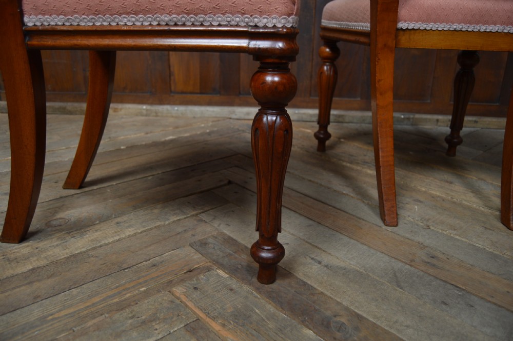 Pair of Victorian Balloon Back Chairs View XI
