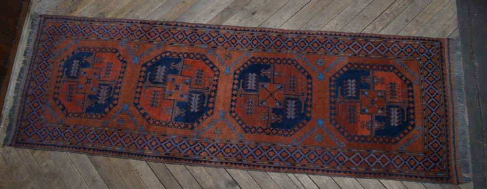 Vintage Hand Woven Hall Runner View VI